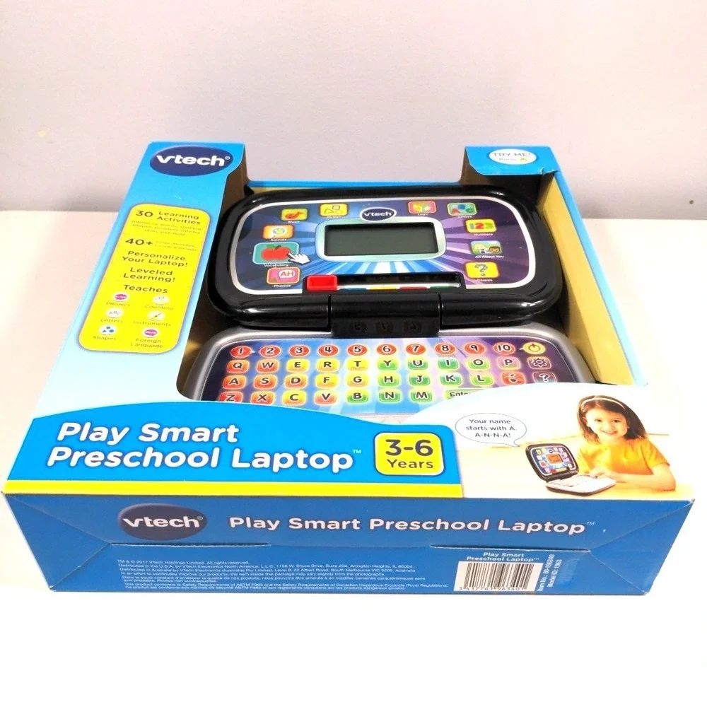 VTech Play Smart Preschool Laptop Learning Toy‎ 30 Activities Span/Eng 3-6 Years